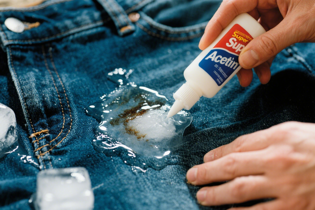 different fabric types and glue removal